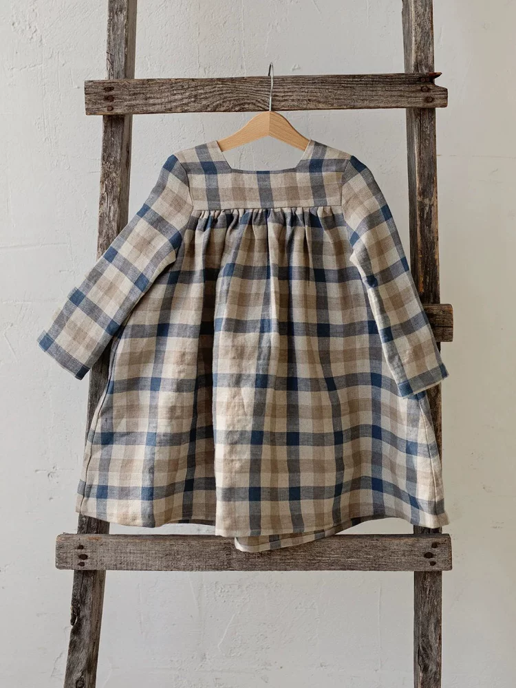 Girls Nordic Pure Linen Dress - Belgian Flax