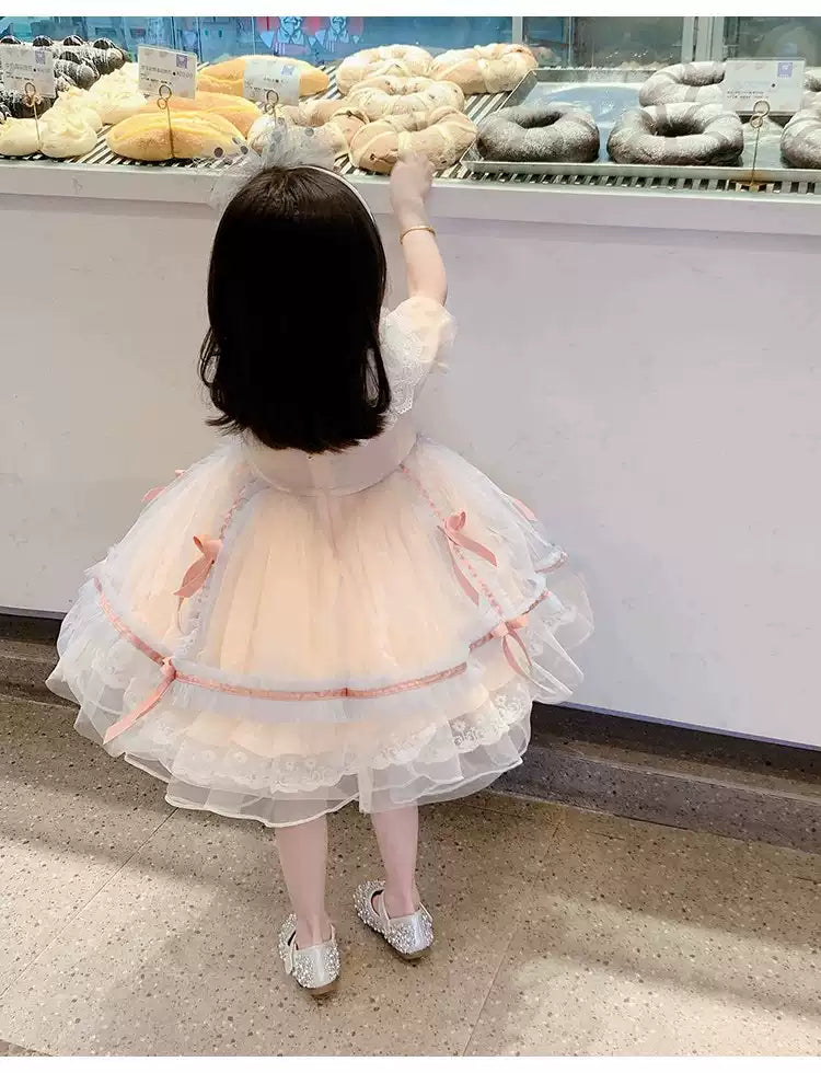 Girls Lolita Princess Sundress - Puffy Tulle Dress (Runs Small)
