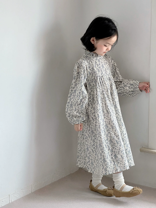 Girls Floral Dress - Forest French Style Spring Autumn