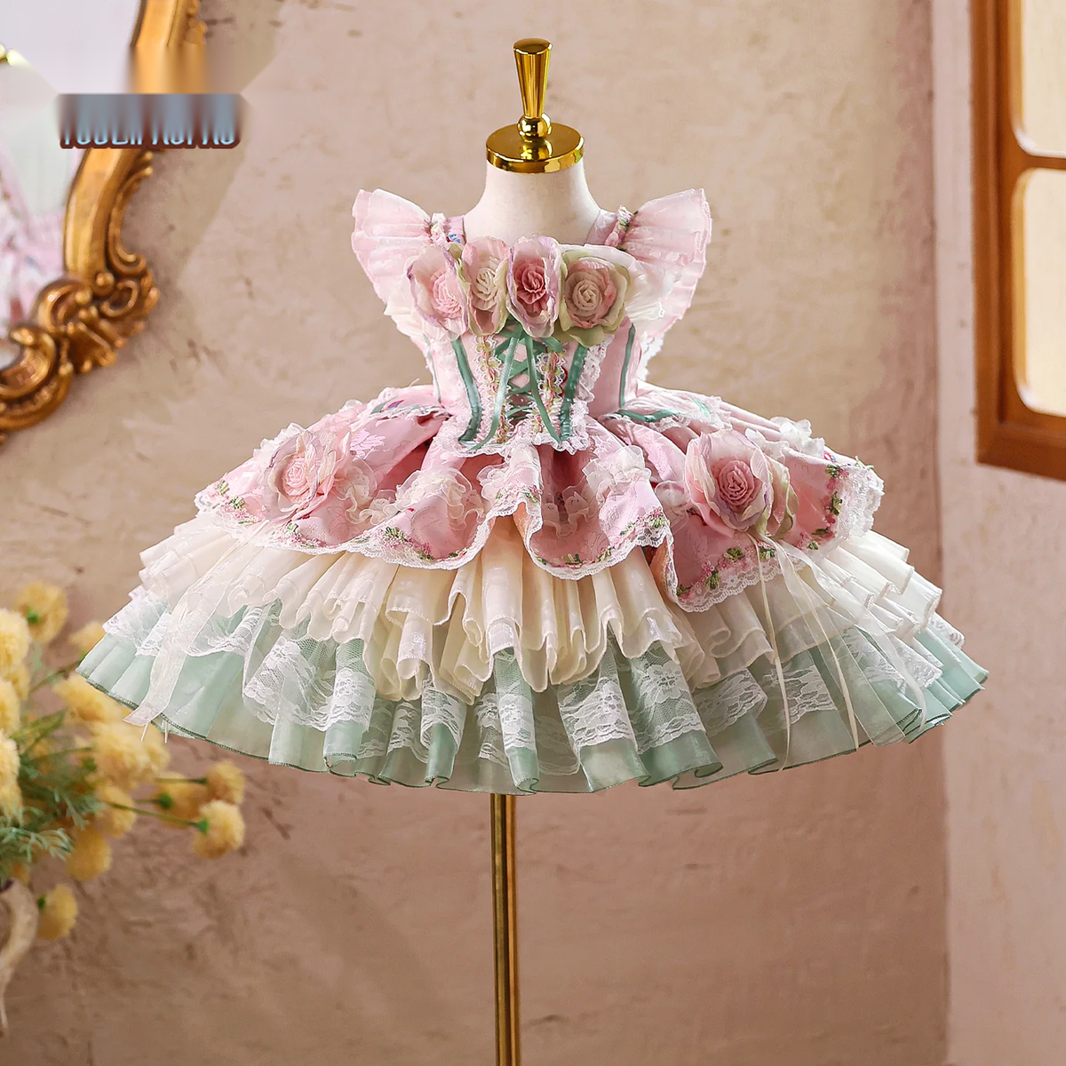 Girls Hanfu Lolita Princess Dress - Mid-Autumn