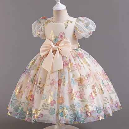 Girls Flower Fairy Princess Dress - Birthday Party