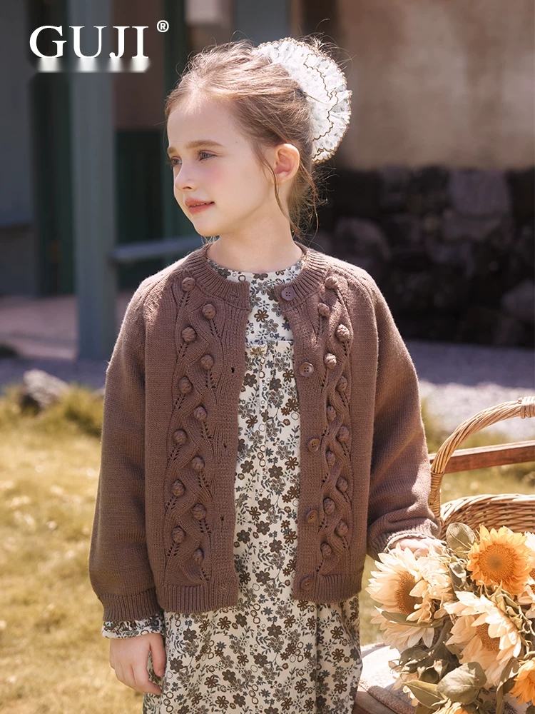 Girls Floral Long Sleeve Dress - Vintage Princess