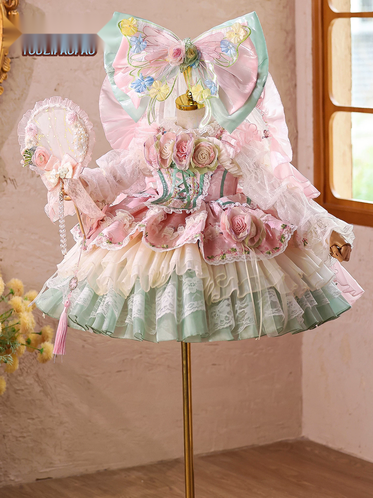 Girls Hanfu Lolita Princess Dress - Mid-Autumn