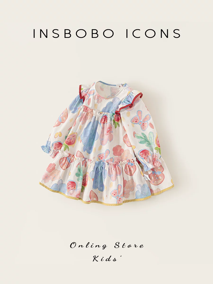 Girls Long Sleeve Princess Dress - Autumn