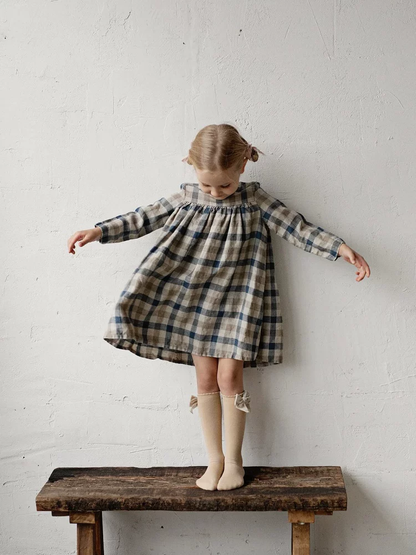 Girls Nordic Pure Linen Dress - Belgian Flax