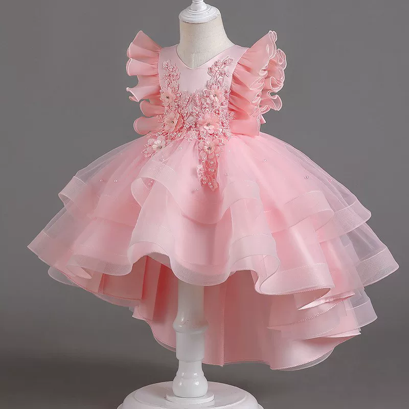 Girls Flower Fairy Princess Dress - Birthday Party