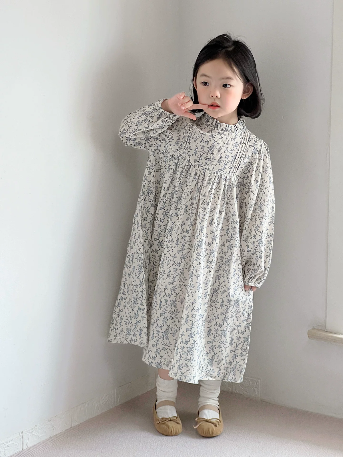 Girls Floral Dress - Forest French Style Spring Autumn