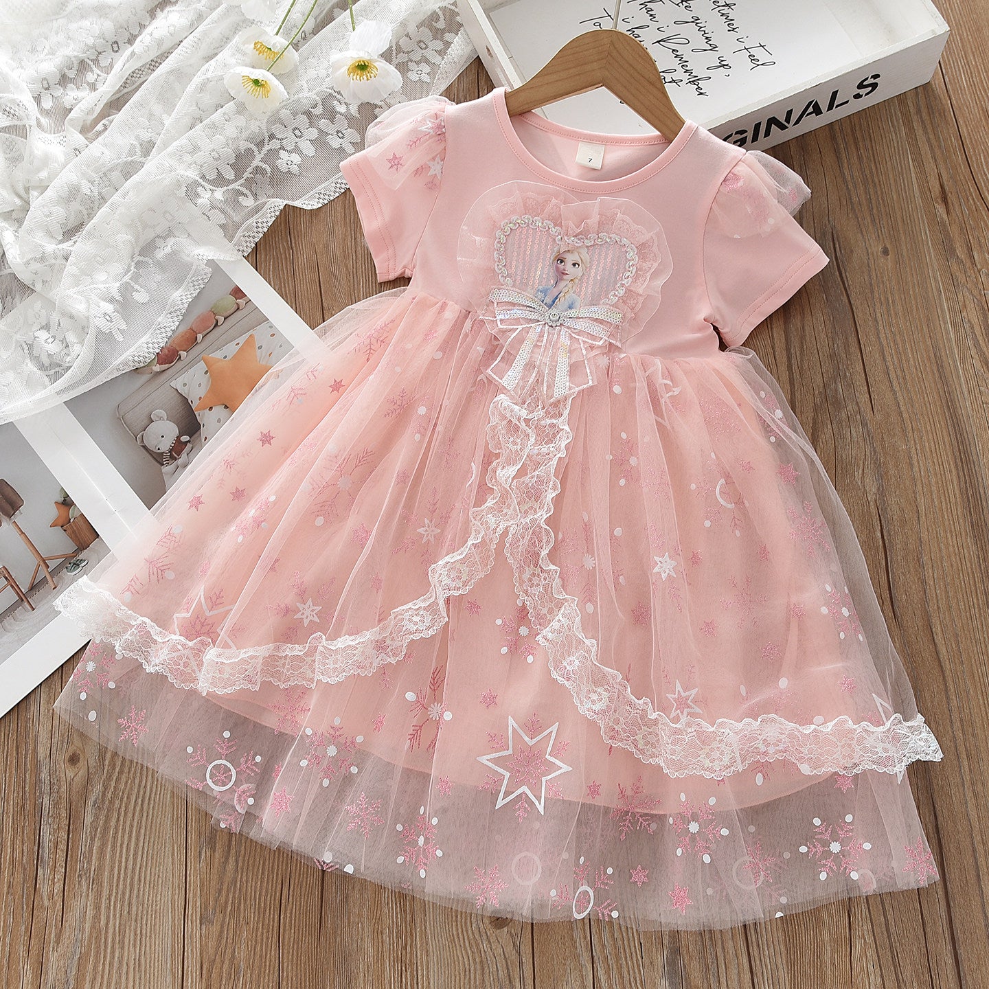 Girls Cotton Short Sleeve Summer Dress - Everyday Twirl Dress