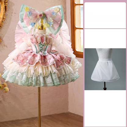 Girls Hanfu Lolita Princess Dress - Mid-Autumn