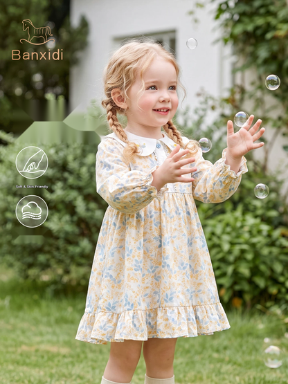 Girls Floral Princess Dress - Birthday Party Set