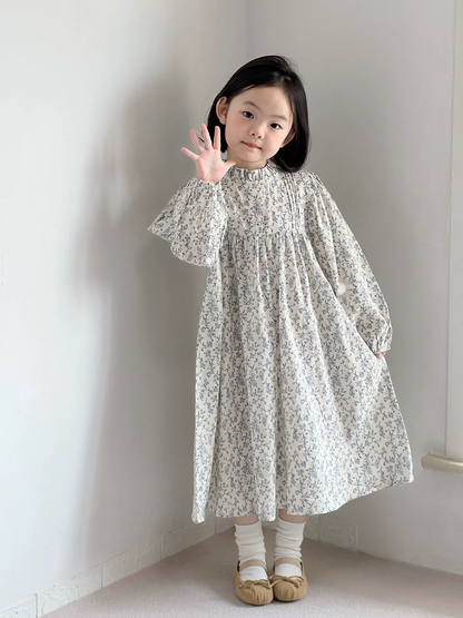 Girls Floral Dress - Forest French Style Spring Autumn