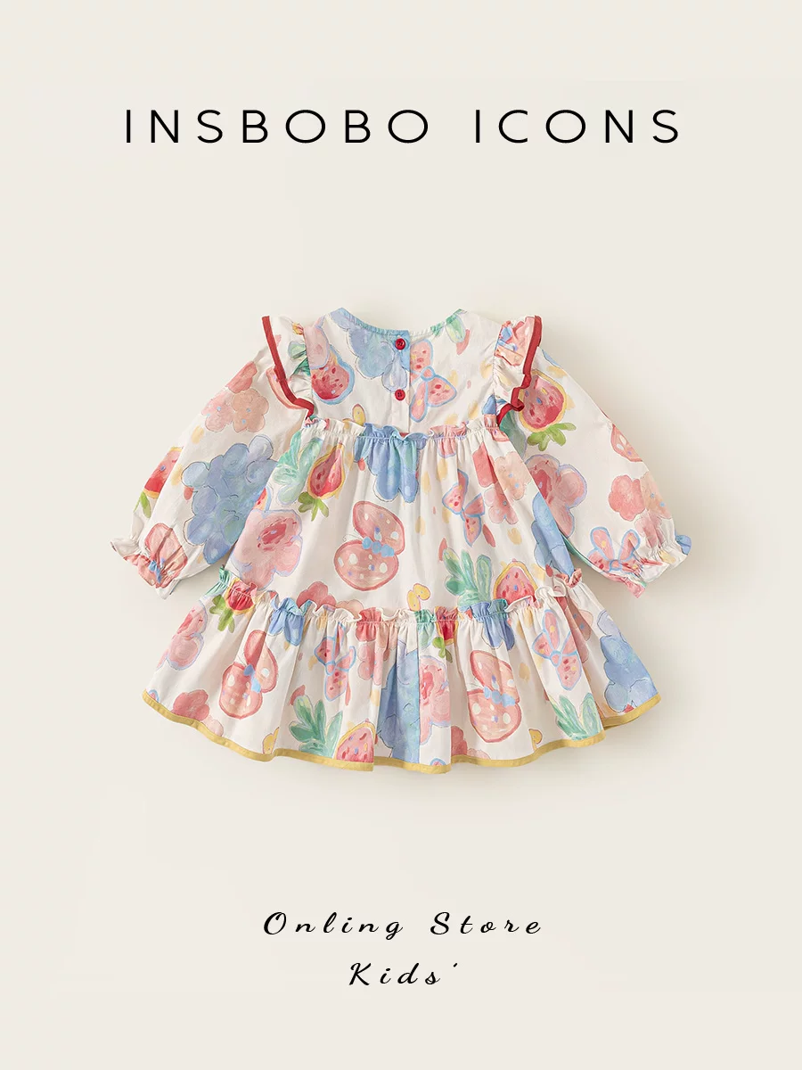 Girls Long Sleeve Princess Dress - Autumn