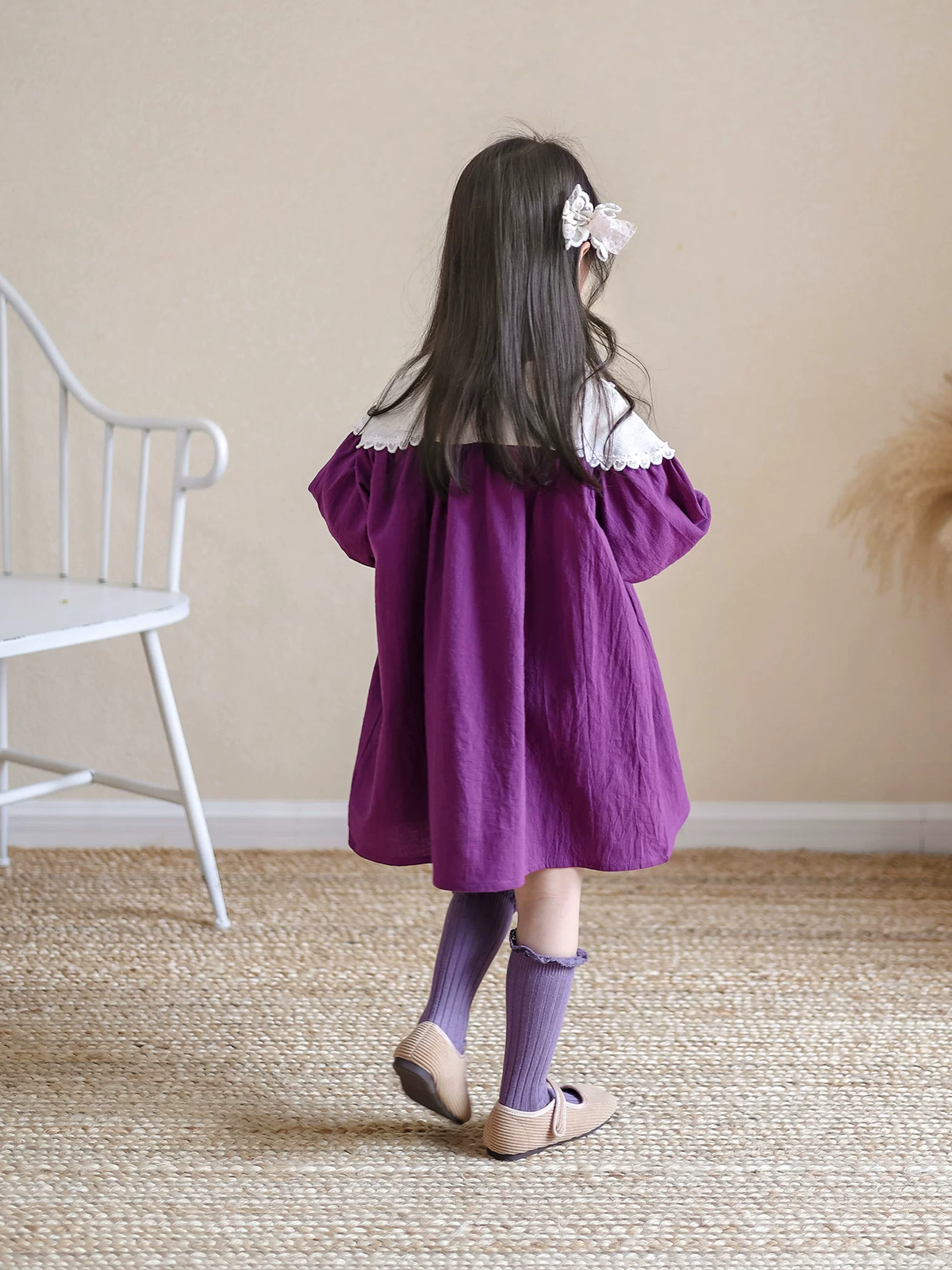 Girls Long Sleeve Princess Dress - Autumn