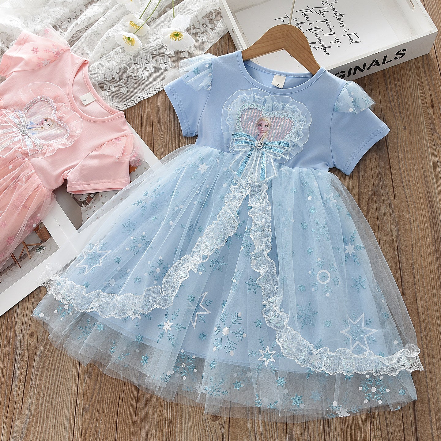 Girls Cotton Short Sleeve Summer Dress - Everyday Twirl Dress