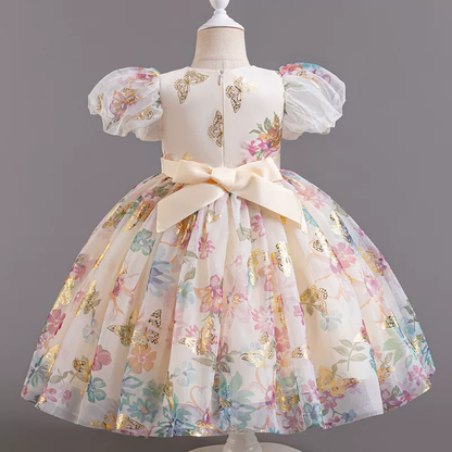Girls Flower Fairy Princess Dress - Birthday Party