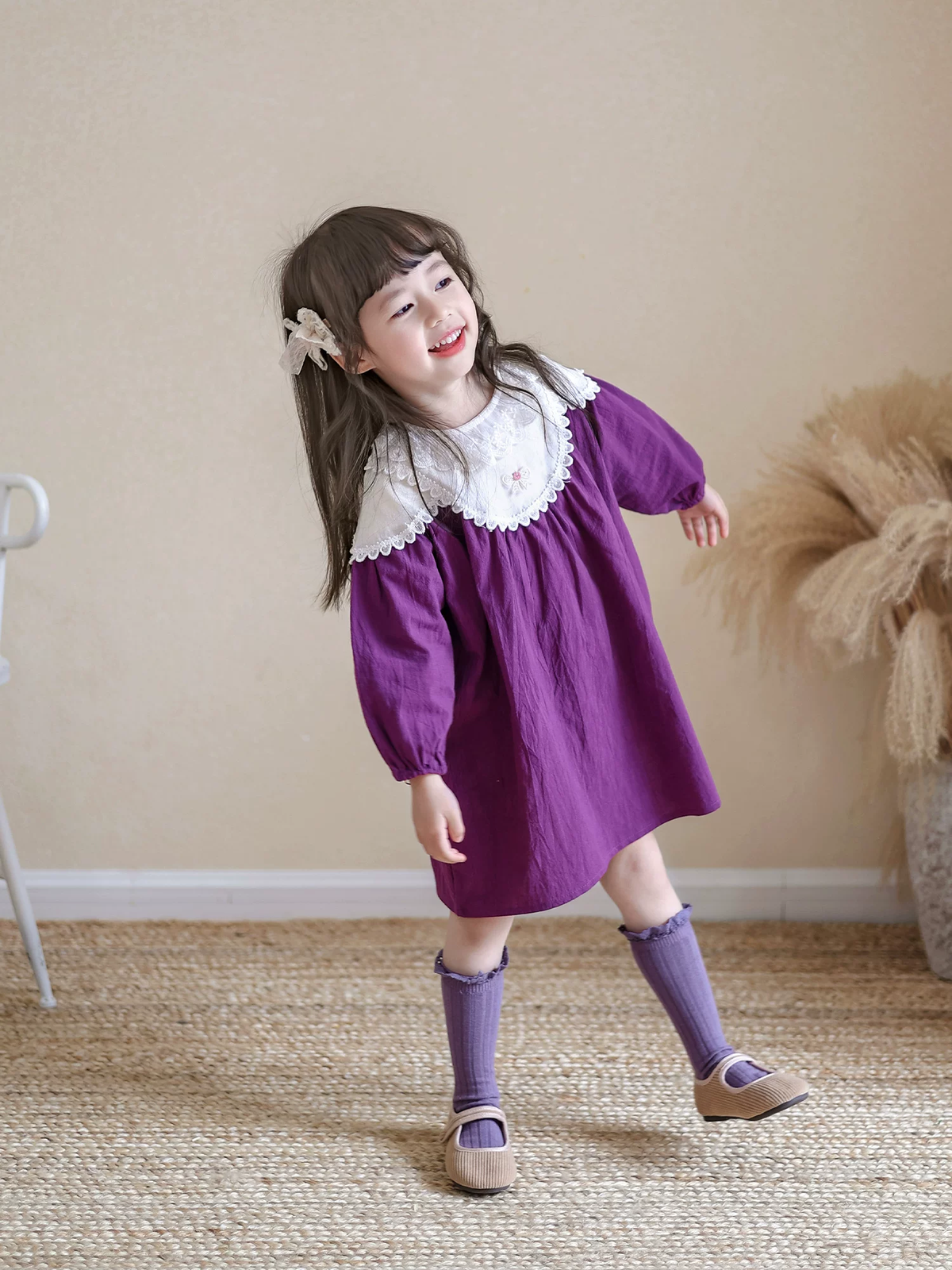 Girls Long Sleeve Princess Dress - Autumn