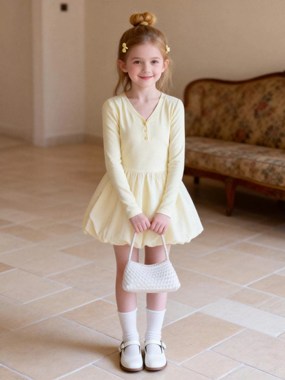 Girls Korean Style Bud Dress - Sweet Princess