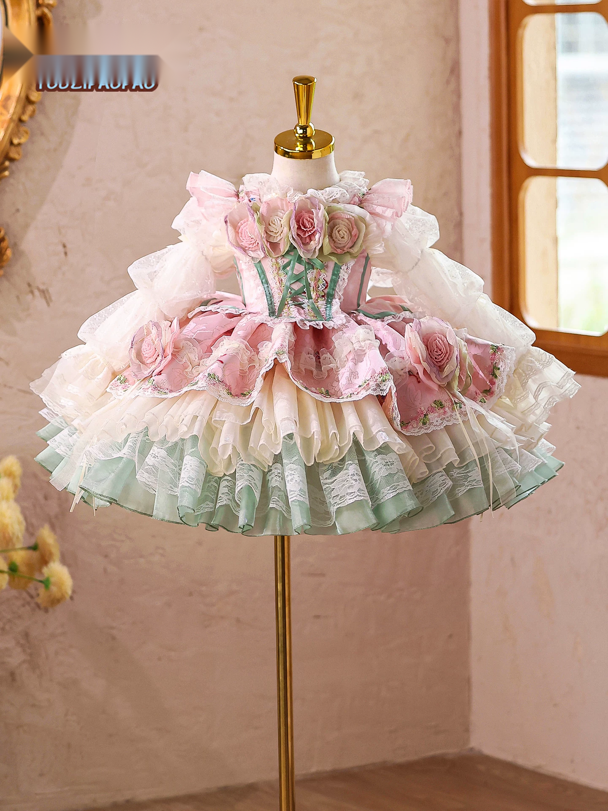 Girls Hanfu Lolita Princess Dress - Mid-Autumn
