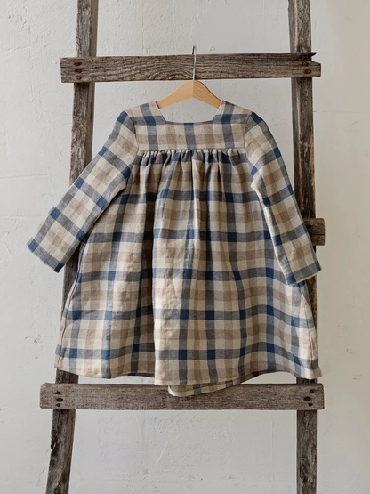 Girls Nordic Pure Linen Dress - Belgian Flax