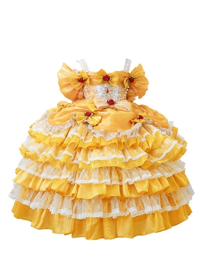 Girls Belle Princess Dress Set - Beauty and the Beast