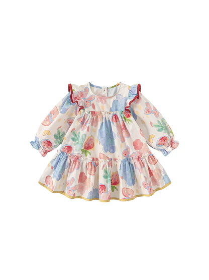 Girls Long Sleeve Princess Dress - Autumn