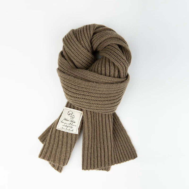 Girls Thick Knit Scarf - Soft Winter Neck Warmer, Many Colors