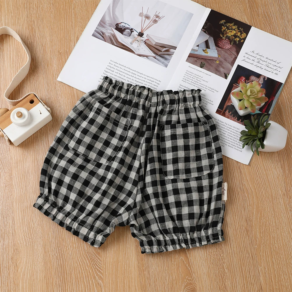 Pure Linen Bubble Shorts - Unisex Baby Summer Bloomers