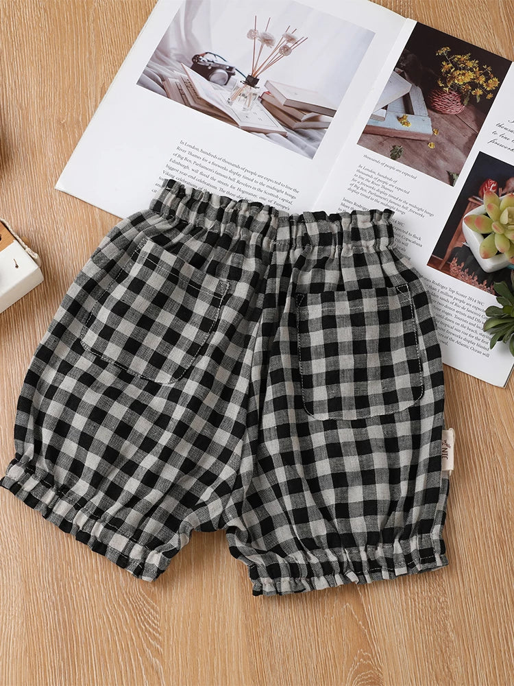 Pure Linen Bubble Shorts - Unisex Baby Summer Bloomers