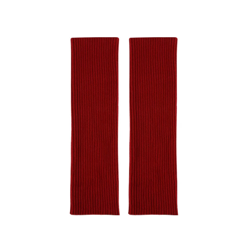 Girls Knit Leg Warmers - Cozy Ribbed Sock Covers, Kids & Adult