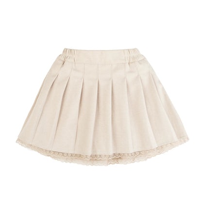 Girls Solid Pleated Skirt - JK Uniform Style Winter Skirt