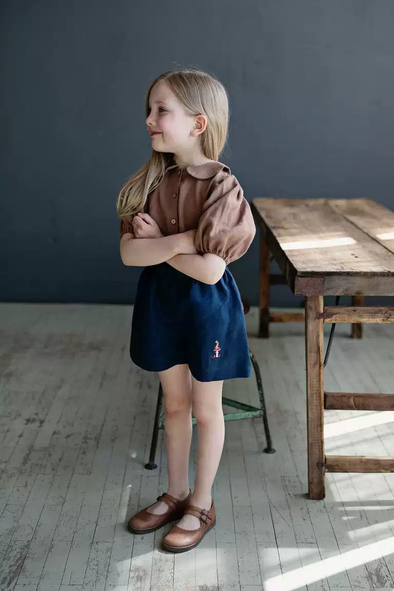 Breathable Pure Linen Straight Shorts - Toddler Summer