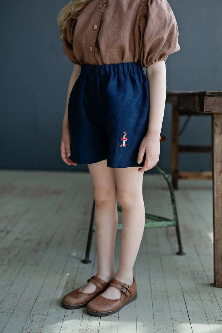 Breathable Pure Linen Straight Shorts - Toddler Summer