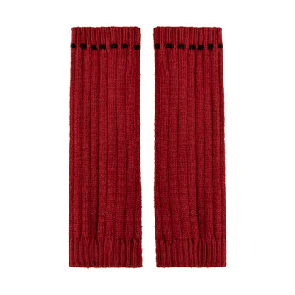 Girls Ribbed Knit Leg Warmers - Solid Sock Covers, 2-14Y