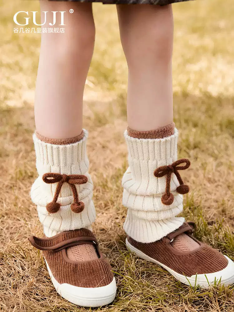 Girls Cozy Knit Sock Covers - Korean Style Leg Warmers