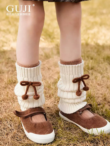 Girls Cozy Knit Sock Covers - Korean Style Leg Warmers