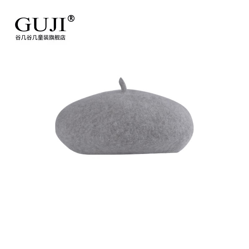 Girls Beret Hat - Wool / Pearl / Knit Artist Cap, 2 Sizes
