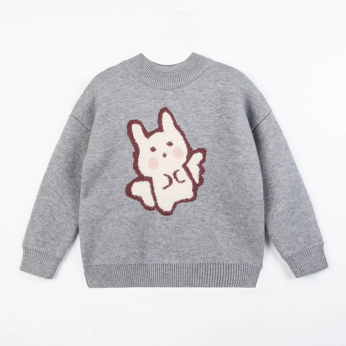 Girls Fleece-Lined Thick Sweater - Warm Winter Knit Pullover