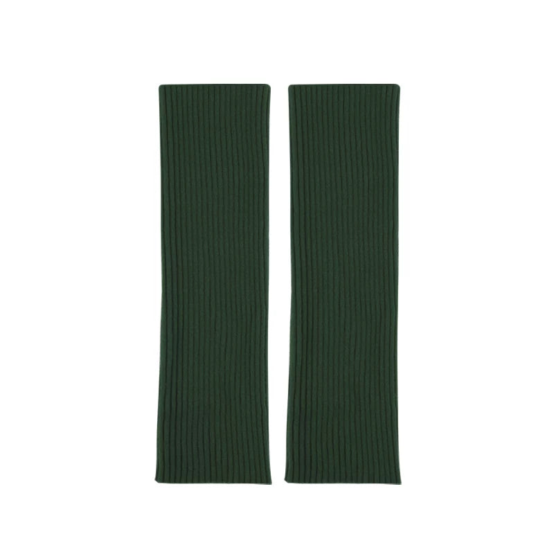 Girls Knit Leg Warmers - Cozy Ribbed Sock Covers, Kids & Adult