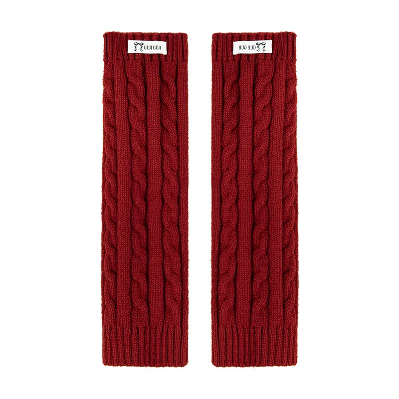 Kids Ribbed Leg-Warmer Socks - Cosy Over-Knee Knit Sock Covers