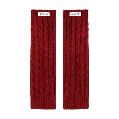 Kids Ribbed Leg-Warmer Socks - Cosy Over-Knee Knit Sock Covers