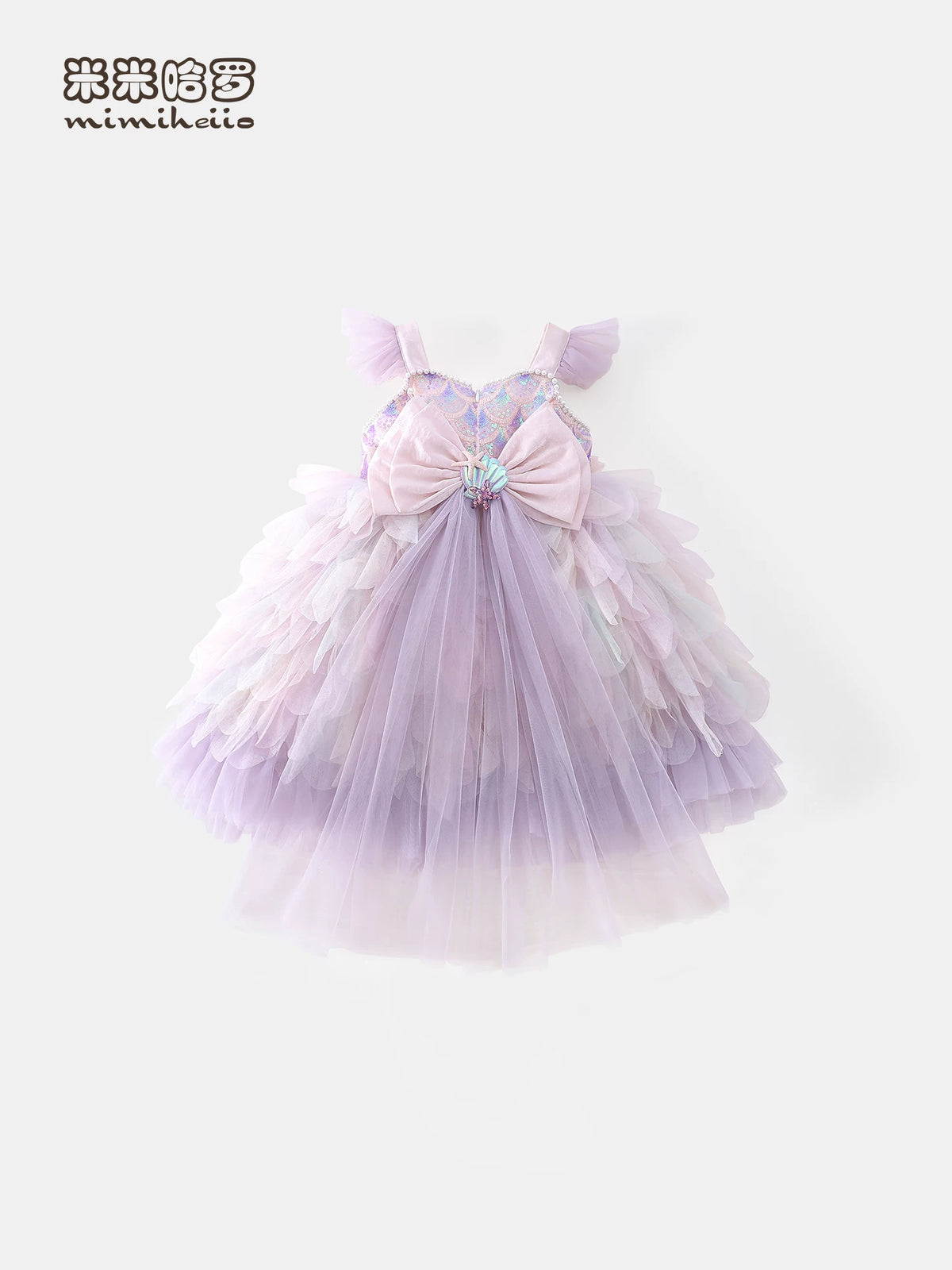Girls Lolita Jumper Skirt - Puffy Princess Dress with Hair Clip
