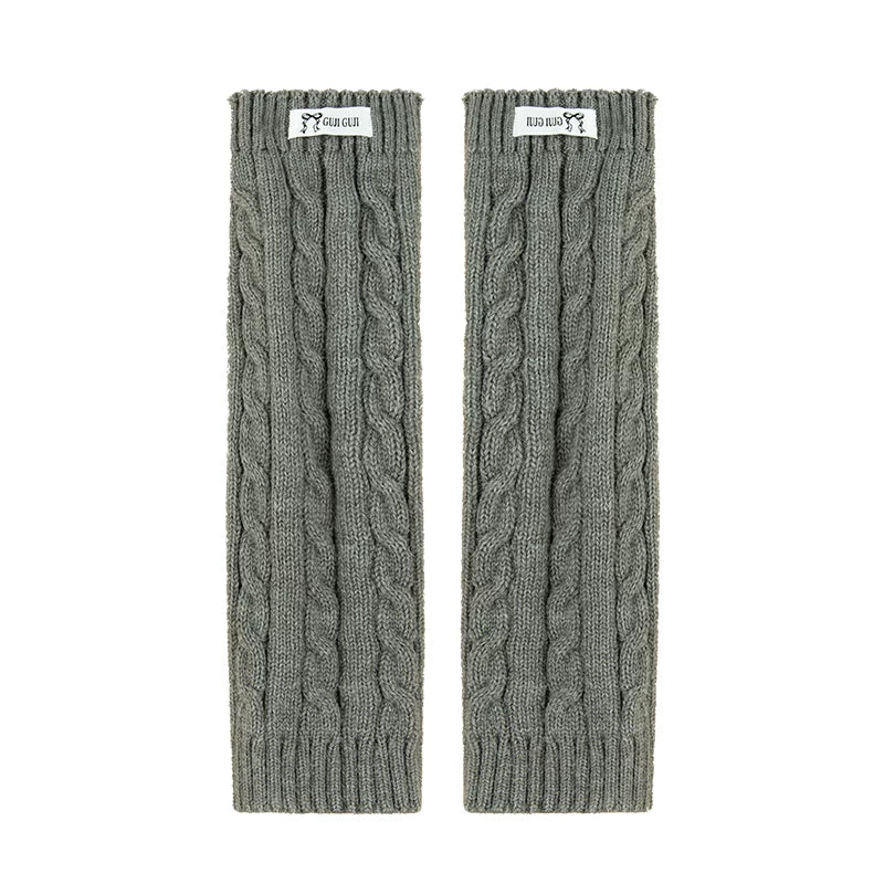 Kids Ribbed Leg-Warmer Socks - Cosy Over-Knee Knit Sock Covers