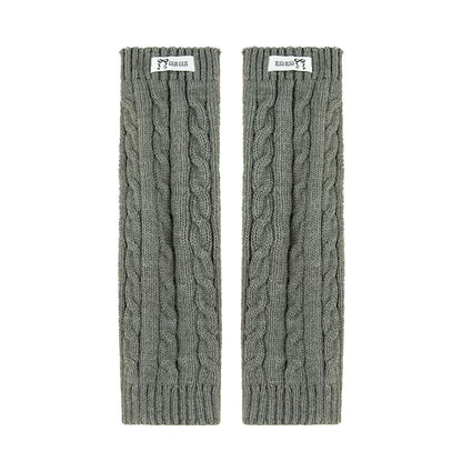 Kids Ribbed Leg-Warmer Socks - Cosy Over-Knee Knit Sock Covers