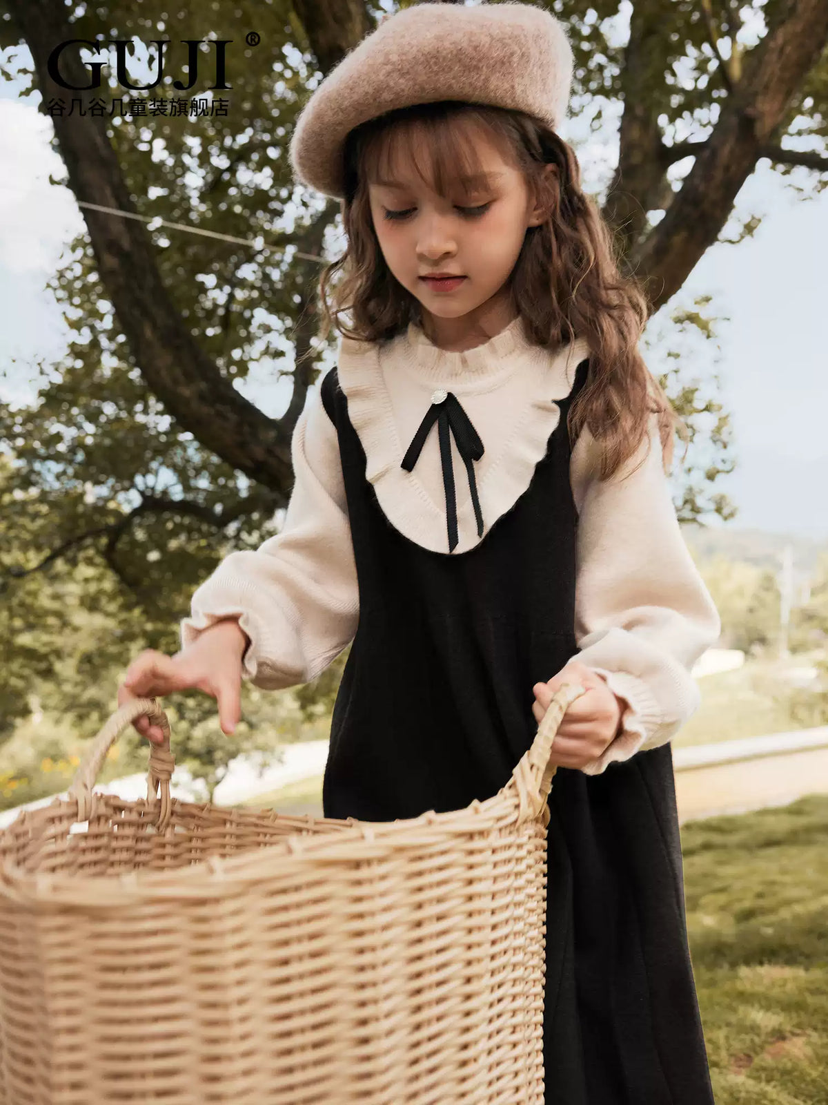 Girls Thick Knit Sweater Dress - Preppy Princess Autumn Winter