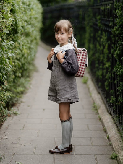 Baby Linen Overalls Shorts - Thickened Autumn-Winter Dungarees