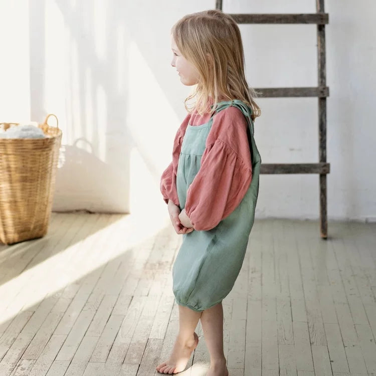 Kids Corduroy Overalls Pants - Casual Dungarees Autumn