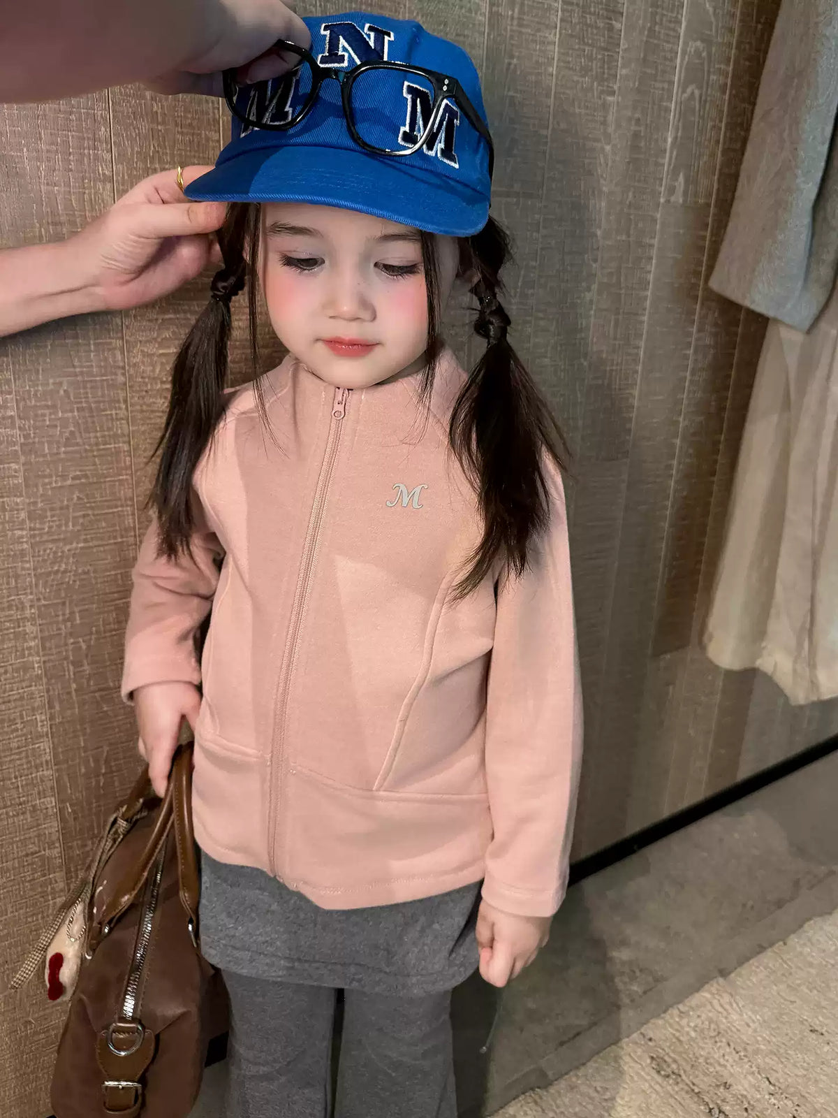 Girls Zip-Front Sweatshirt & Skirt-Panel Flare Pants Set - Autumn Separates
