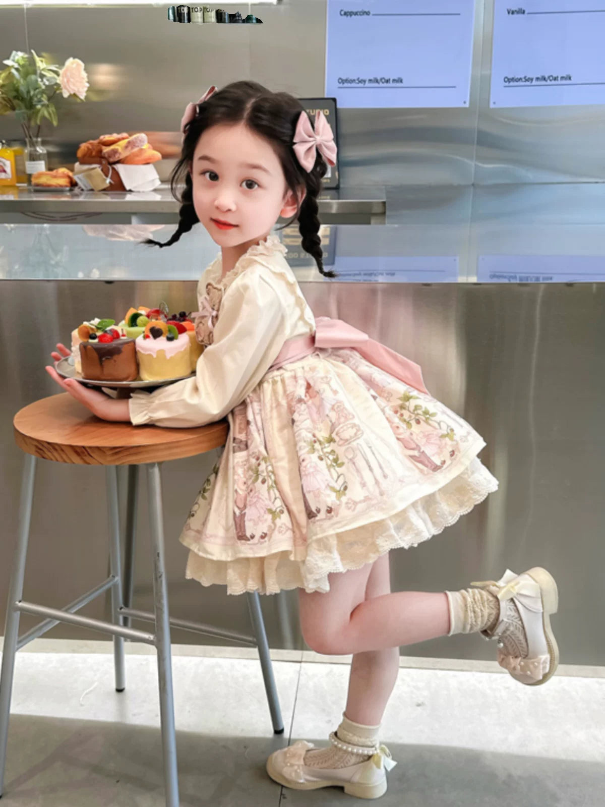 Girls Teddy-Bear Lolita Princess Dress - Birthday Gala Dress