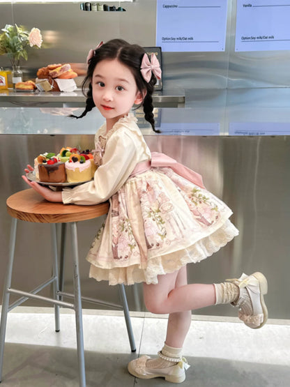 Girls Teddy-Bear Lolita Princess Dress - Birthday Gala Dress