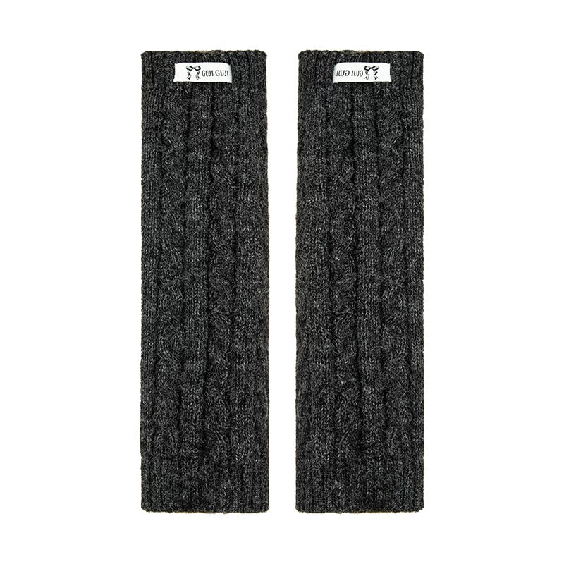 Kids Ribbed Leg-Warmer Socks - Cosy Over-Knee Knit Sock Covers